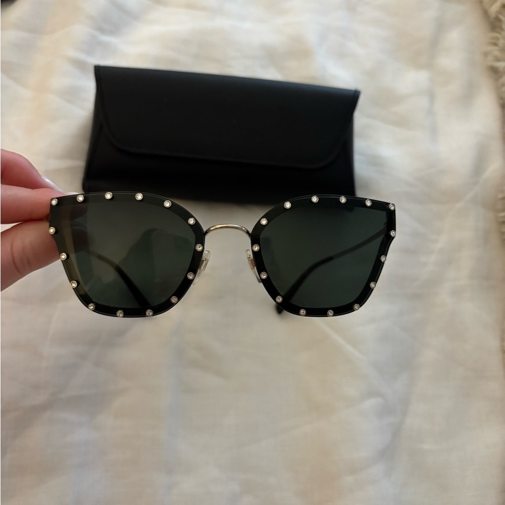 Valentino Crystal Cat Eye Sunglasses